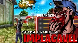 SENSIBILIDADE DO FANTASMA FF IMPLACÁVEL!! SENSI DO IMPOSSÍVEL 🤡 !! (SENSI+DPI)