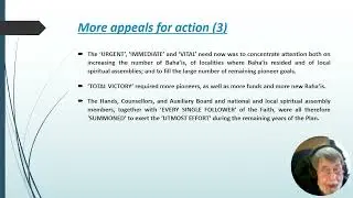 Progress & Implementation in the 9YP, pt  4, 1969-1971