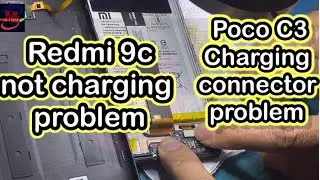 How to Redmi 9c not charging  problem repair (poco C3 poco charging connector change