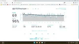 #monkeytype - How 69 WPM looks like