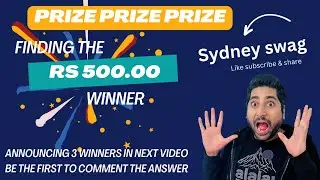 Prize Chance Game #2: Win Amazing Prizes! First 3 Correct Comments Win! #sydneywale #sydneyswag