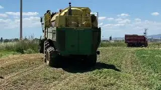Bezelye hasat makinası gördünüz mü?