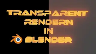 Blender Tutorial Transparent PNG