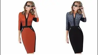 Покупки одежды с Aliexpress - Роскошное платье миди с классическими рукавами