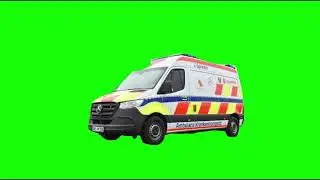 Green Screen  Ambulance | Free To Use (Chroma Key)
