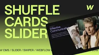 Card Shuffle Slider in Webflow