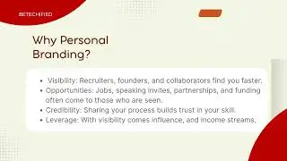 Personal Branding for Techies