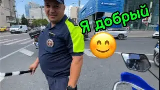 Встретил доброго мотобата. Эндуро vs мотобат.