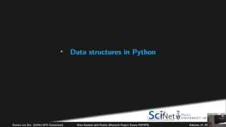 Undegraduate Seminar Series on Data Analysis: Data Analysis with Python Pandas