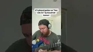 Not like us Kendrick Lamar guitar cover #metalheads #metal #rap #hiphop #guitarsolo #kendrick #drake