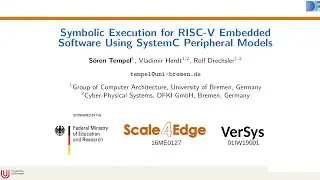 Symbolic Execution for RISC-V Embedded Software Using SystemC Peripheral Models