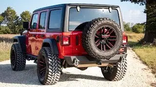 Jeep Wrangler JL Rear Trail Bumper with Tire Carrier by Rough Country