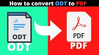 How to convert ODT to PDF