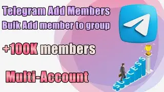 How to scrape Telegram members and ADD them to your group? #telegram add member  100K #telegrambot