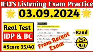 IELTS Listening Practice Test 03.09.2024 With Answers | IELTS Listening Practice Test | IELTS