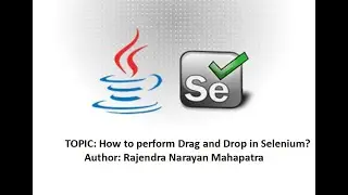 How to perform Drag and Drop in Selenium?