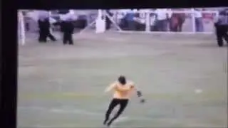 Caps United Goalkeeper Twaliki concedes against Highlanders with fans throwing missiles