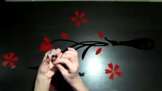 Sticker and 3D rose. For the interior. AliExpress.