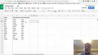 How to create a header column in Google Sheets