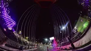 Jembatan Sawunggaling, Surabaya at night - Insta360 One R