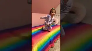 An adorable four-year-old girl is dancing. It’s cute, and fun video of a toddler having a blast.