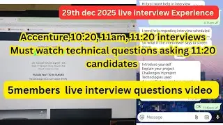 Accenture 10:20am,11am,
