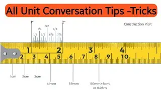 How to Convert Unit | metre to cm | Meter to ft | ft to inch | sqm.....