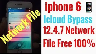 icloud bypass iphone 6 Untethered 12.4.7 icloud Bypass Network File Simcard fix | Cellular Fix