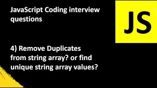 Find unique string array values from stringArray Javascript coding interview Question