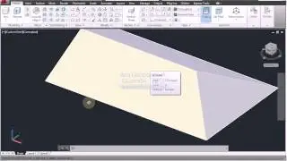 AutoCAD 3D 06 Taper faces, move faces (techos)