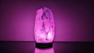 Pink Glowing Salt Lamp Night Light – Relaxing Ambient Glow | No Sound