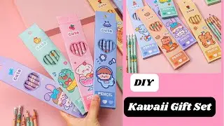 DIY Kawaii Gift Set / Easy Paper craft / how to make / School Supplies/ art and craft / Kawaii set