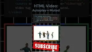 HTML Video (AutoPlay & Muted) | Web Tech | 