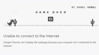 Google Chrome's Offline Dinosaur Game!