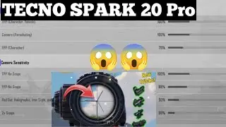TECNO SPARK 20 Pro Sensitivity settings PUBG