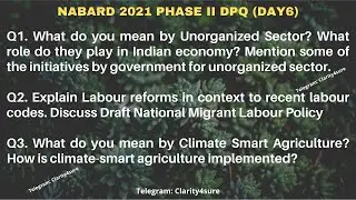 NABARD 2021 PHASE II DESCRIPTIVE (DAY - 6)
