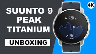 Suunto 9 Peak Granite Blue Titanium Unboxing 4K (SS050520000)