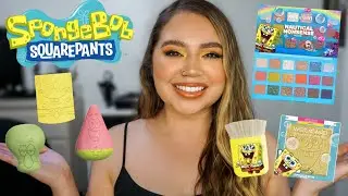SPONGEBOB X WET N WILD COLLECTION | SWATCHES, TUTORIAL + REVIEW | Makeupbytreenz