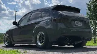 Twin turbo Toyota V12 swapped Subaru STI sound 1gzfe