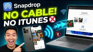 Transfer iPhone Photos to Windows PC Without iTunes or Cable - Snapdrop Tutorial 2026