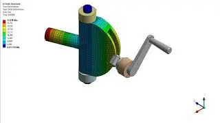 ☑️ Oscillating mechanism - Ansys workbench
