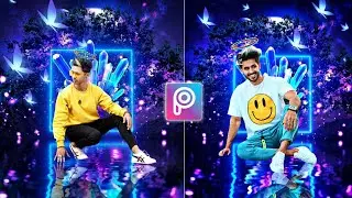 Neon Background Photo Editing Tutorial | Trending 2020 Viral PicsArt Editing | Quick Editing |