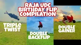 RAJA UDC birthday special flips compilation video || Viral insta video compilation || indiantricking