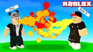 We Breathe Fire From Our Mouths!! - Roblox Fire Breathing Simulator with Panda
