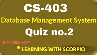 CS403 quiz 2 2022| CS403 quiz 2 solution 2022 | cs403 quiz 2 spring 2022| cs403 quiz no.2 Solution