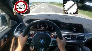 BMW X6 M Competition 4.4 V8 625CP X-drive | High Speed on AUTOBAHN