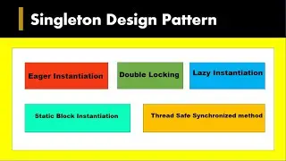 Singleton Design Pattern | Discussed 6 different ways to create Singleton