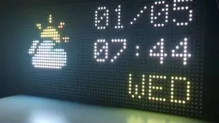 ARDUINO LED MATRIX CLOCK (with WebServer)