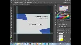 Live Class, Simple Business Card Design by Photoshop cc in Batch Sociology 4(by Munshi Ashik Mahmud)