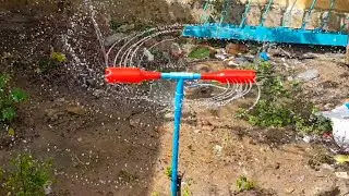Technique to make water sprinkler from plastic bottle 